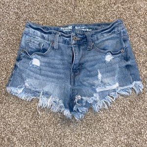ripped jean shorts